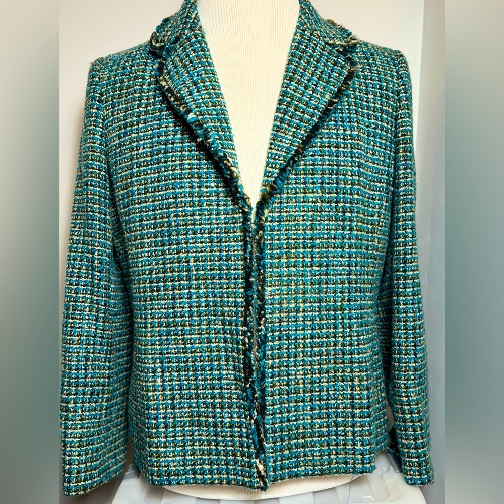 DANA BUCHMAN Boucle Knit Blazer